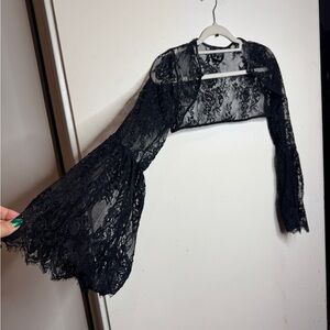 Black Lace Bolero Shrug